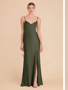 Birdy Grey Jay Matte Satin Dress - Olive
